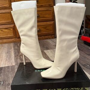 Cape Robbin Cream Heeled Boots